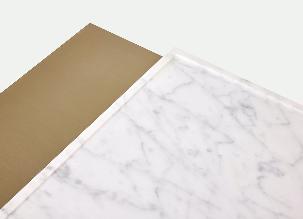 Gold/White Marble