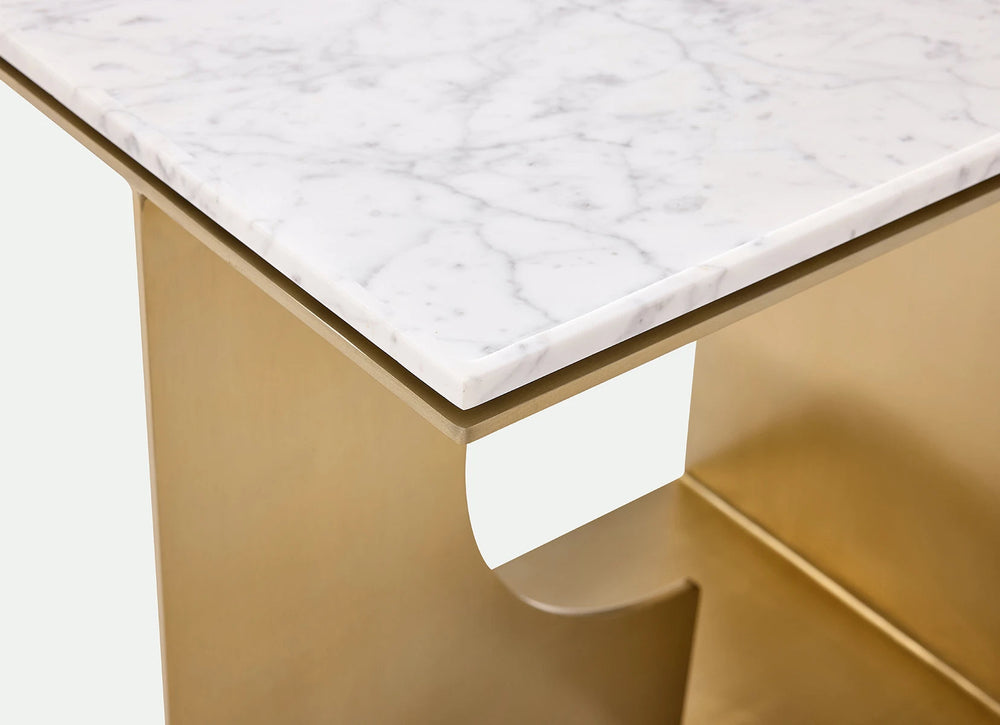 Gold/White Marble